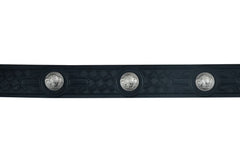 BLT Classic Black Leather Belt with Buffalo Nickel