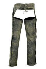 Unisex Double Deep Pocket Thermal Lined Chaps- Antique Brown