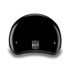 D1-A D.O.T. DAYTONA SKULL CAP- HI-GLOSS BLACK