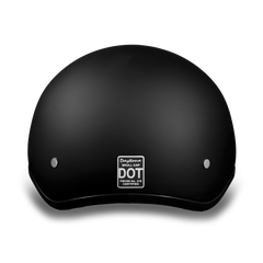 D1-BNS D.O.T. DAYTONA SKULL CAP W/O VISOR - DULL BLACK