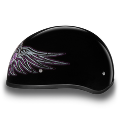 D6-BWH D.O.T. DAYTONA SKULL CAP - W/ BARBED WIRE HEART