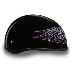 D6-BWH D.O.T. DAYTONA SKULL CAP - W/ BARBED WIRE HEART