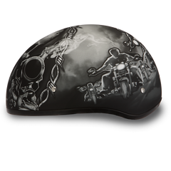 D6-G D.O.T. DAYTONA SKULL CAP - W/ GUNS