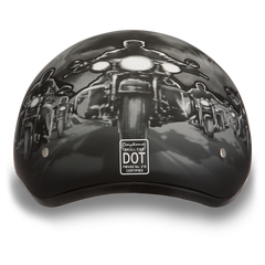 D6-G D.O.T. DAYTONA SKULL CAP - W/ GUNS