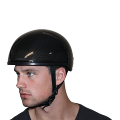 D2-GNS D.O.T. DAYTONA SKULL CAP W/O VISOR- GREY CARBON FIBER