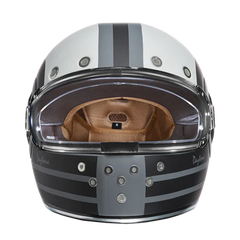 R6-R DOT Daytona Retro Full Face Motorcycle Helmet: Vintage Style for Men, Women, & Youth - W/ Racer