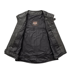 FIM647CDM-Raceway - Men's Motorcycle Perforated Leather Vest
