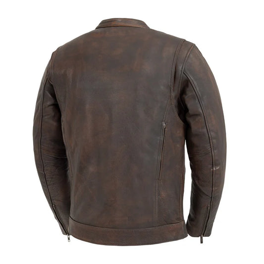 FIM263CVZ-COPR-Raider Men's Motorcycle Leather Jacket