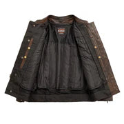 FIM263CVZ-COPR-Raider Men's Motorcycle Leather Jacket