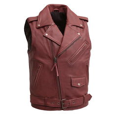 FIM682CDM-Roller - Men's Motorcycle Leather Vest