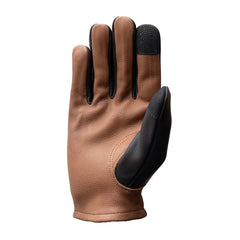 FI211-BLKBRN-Roper Men's Motorcycle Leather Gloves