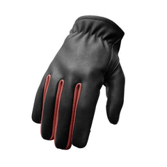 FI211-BLKOX-Roper Men's Motorcycle Leather Gloves