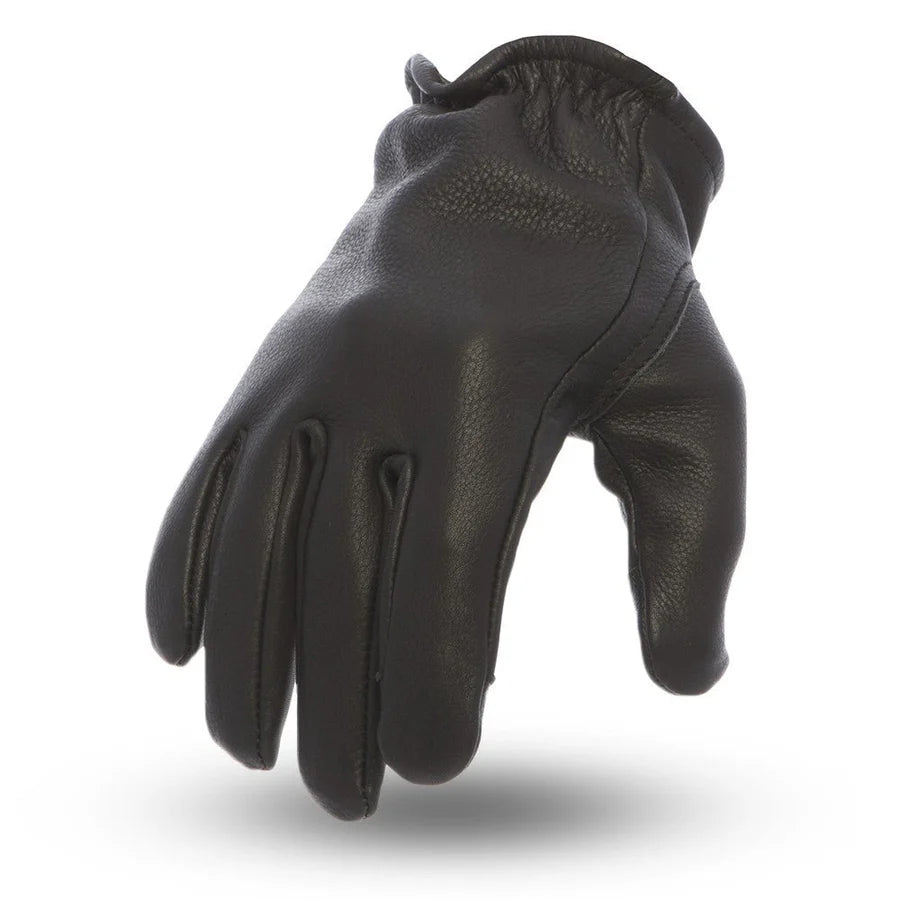 FI211-BLK-Roper Men's Motorcycle Leather Gloves