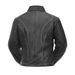 FIL159NOCZ-Scarlett Star - Womens Motorcycle Leather Jacket
