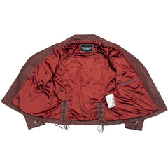 Milwaukee Leather Vintage SFL2812 Women's Red Leather Moto Style Fashion Jacket