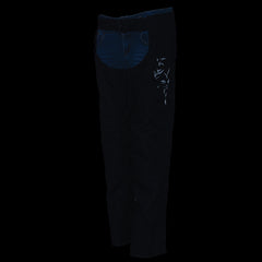 Milwaukee Leather SH1182 Women's Black Textile Motorcycle Riding Chaps with Tribal Embroidery