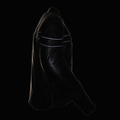 Milwaukee Leather-SH1408- Men's Sporty Crossover Vented Black Leather Scooter Jacket