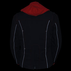 NexGen SH1939 Women's 'Reflective Tribal' Red and Black 3/4 Textile Vented Jacket