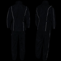 NexGen SH2215 Men's Lightweight Oxford Nylon Black Water Resistant Rain Suit