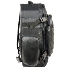 Milwaukee Leather SH540 Medium Black Size Leather and Textile Motorcycle Sissy Bar Back Pack Bag