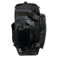 Milwaukee Leather SH54001 Medium Black Leather and Textile Motorcycle Cruiser Sissy Bar Bag Back-Pack