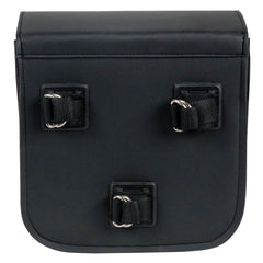 Milwaukee Leather SH59002 Small Black PVC Sissy Bar Motorcycle Bag