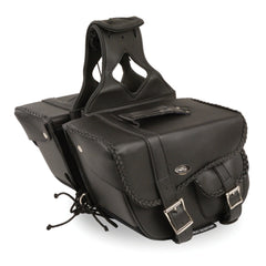 Milwaukee Performance SH66501ZB Black Medium Braided Zip Off PVC Throw Over Saddlebags