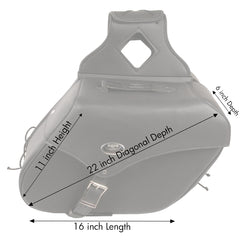Milwaukee Performance SH668ZB Black Large Zip-Off Single Strap PVC Throw Over Saddlebags