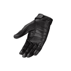 Milwaukee Leather SH811 Men's Open Knuckle Black Premium Leather Full Finger Motorcycle Rider Gloves