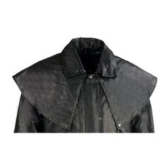 Milwaukee Leather SH910 Men's Black Full Length Leather Duster with Removable Cape