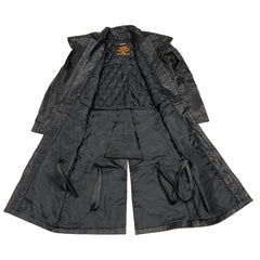 Milwaukee Leather SH910 Men's Black Full Length Leather Duster with Removable Cape