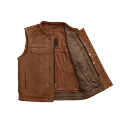 FIM689CMB-COG-Sharp Shooter Men's Motorcycle Leather Vest