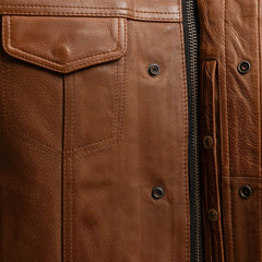 FIM689CMB-COG-Sharp Shooter Men's Motorcycle Leather Vest