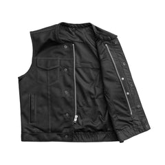 FIM689MESH-BBLK-Sharp Shooter Moto Mesh Men's Motorcycle Vest