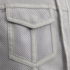 FIM689MESH-WHT-Sharp Shooter Moto Mesh Men's Motorcycle Vest