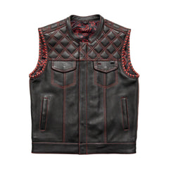 FIM672QLT-Sinister - Men's Motorcycle Leather Vest