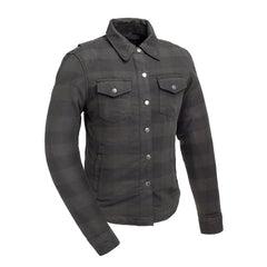 FIL302FNL-Sophia Women's Motorcycle Flannel Shirt