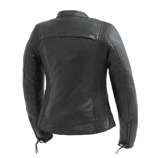 FIL190CDMZ-Supastar - Womens Motorcycle Leather Jacket