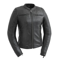 FIL190CDMZ-Supastar - Womens Motorcycle Leather Jacket
