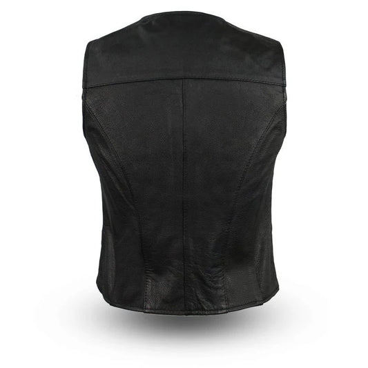 FML500CR-Sweet Sienna Women's Motorcycle Leather Vest