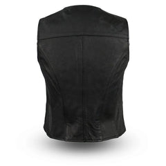 FML500CR-Sweet Sienna Women's Motorcycle Leather Vest