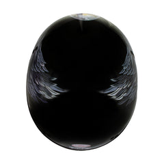 Hot Leathers HLT68 Eagle Black Advanced DOT Approved Motorcycle Skull Cap Half Helmet Biker