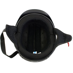 Hot Leathers HLT70 Stealth Glossy Black Motorcycle DOT Skull Cap Classic Half Helmet