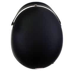 Hot Leathers HLT70 Stealth Flat Matte Black Motorcycle DOT Skull Cap Classic Half Helmet