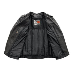 FIL196SDMZ-BLK-Tantrum - Women's Motorcycle Leather Jacket