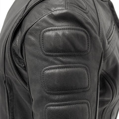 FIL154CDMZ-BLK-Targa - Women's Motorcycle Leather Jacket