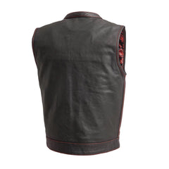 FIM694PM-The Cut Men's Motorcycle Leather Vest, Multiple Color Options