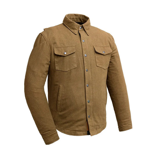 FIM409RCNVS-TAN-The Moto Shirt - Recycled Canvas