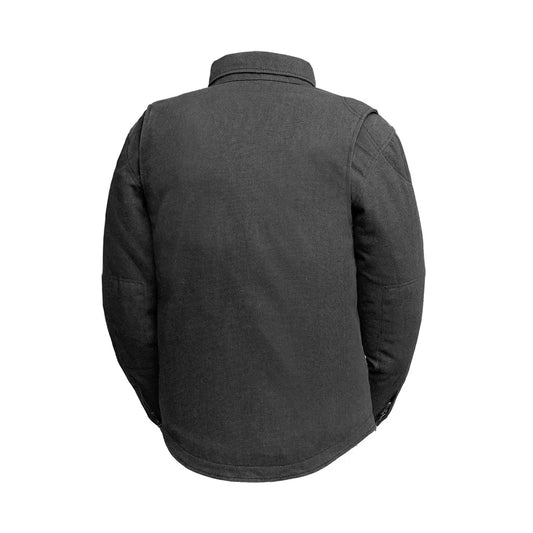 FIM409RCNVS-BLK-The Moto Shirt - Recycled Canvas