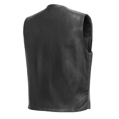 FIM658CPM-Tombstone Men's Motorcycle Western Style Leather Vest
